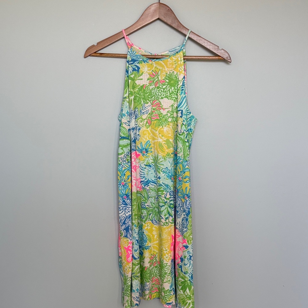 Lilly Pulitzer Green and Pink Dress